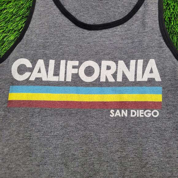 Vintage San-Diego Tank-Top Small 18x26 Y2K Gray - Picture 7 of 10